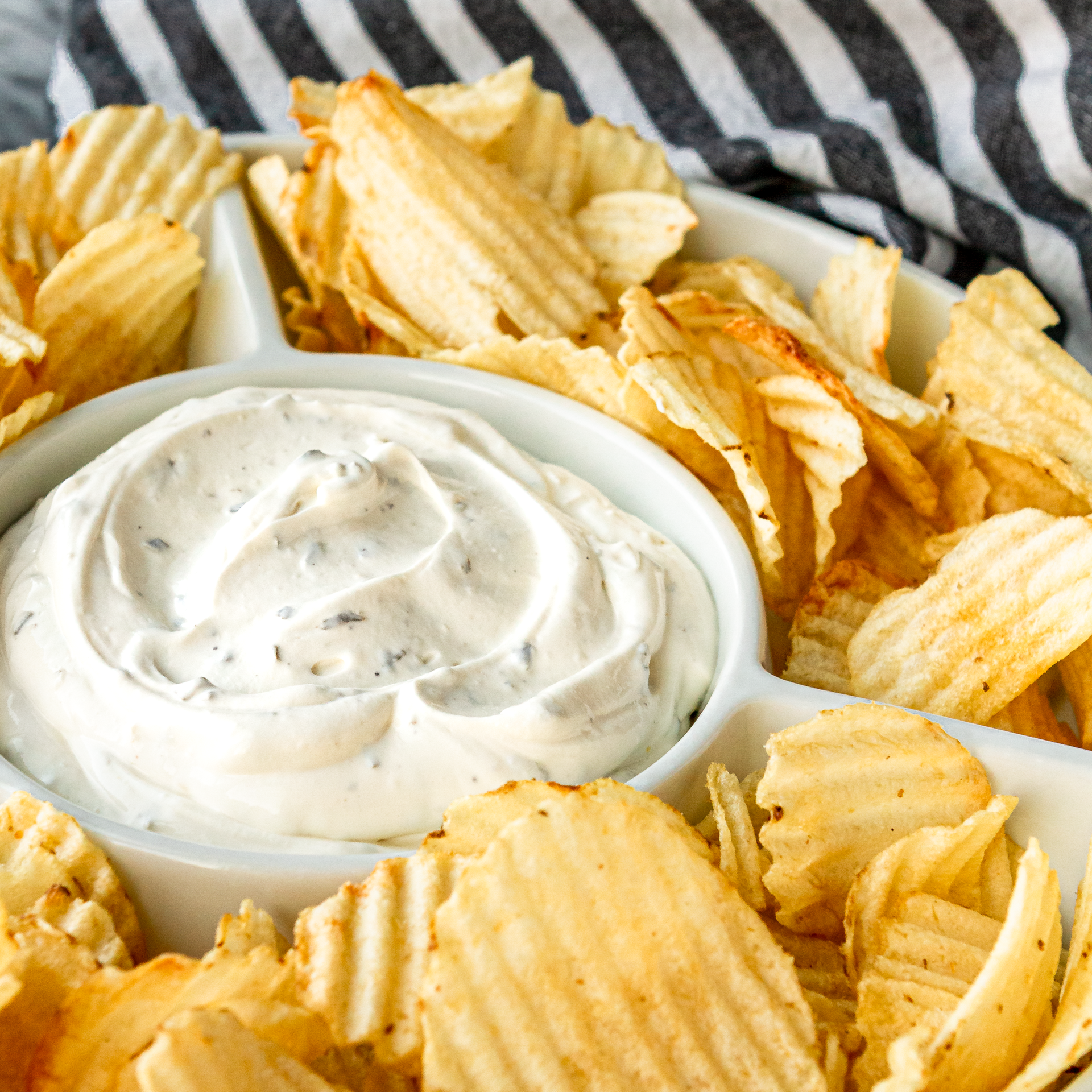 potato chips and dip
