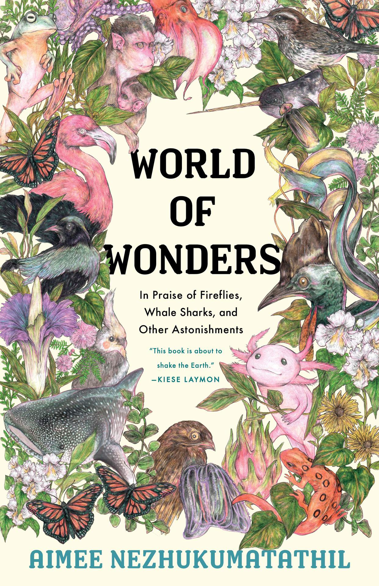 book cover for World of Wonders by Aimee Nezhukumatathil