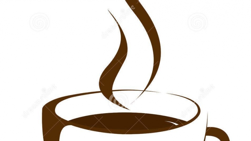 steaming coffee