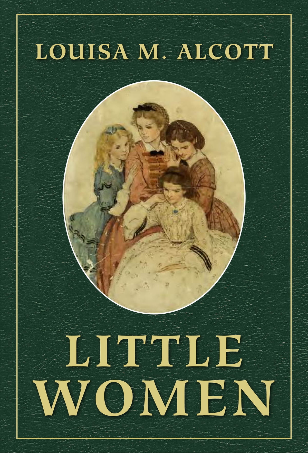 book cover for little women by louisa m alcott