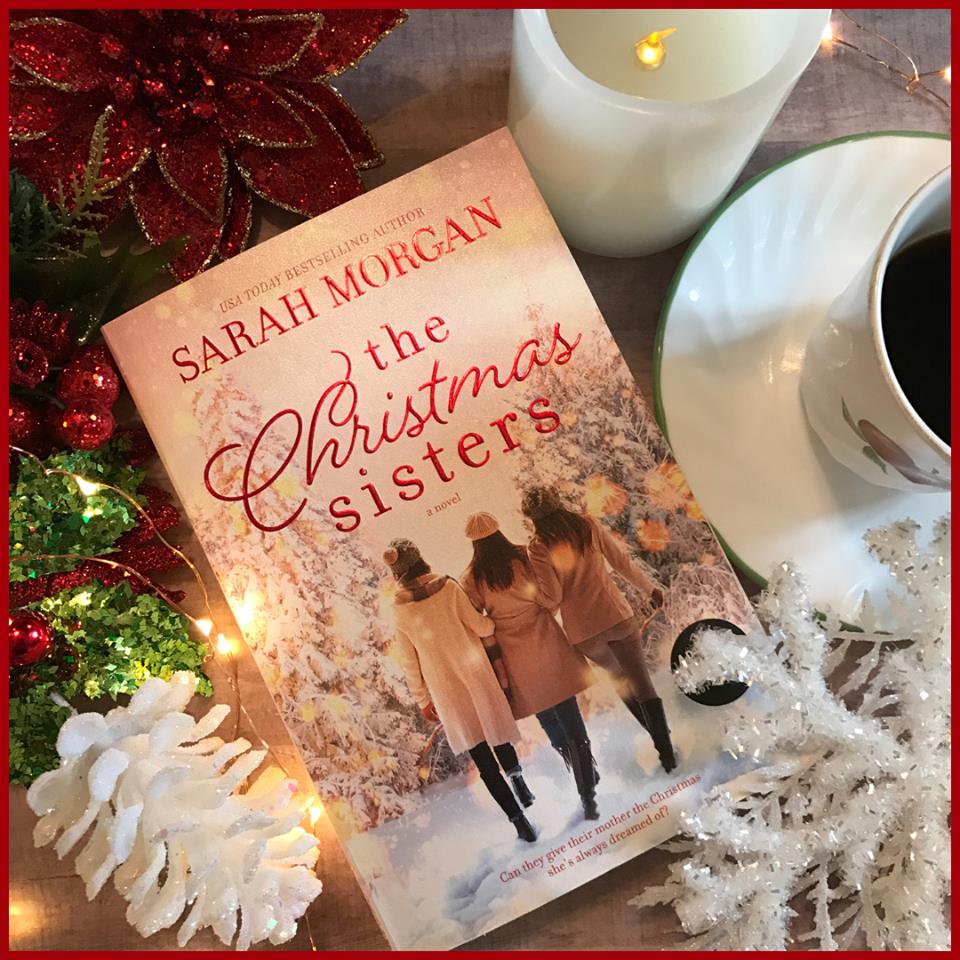 book cover for the christmas sisters by sarah morgan