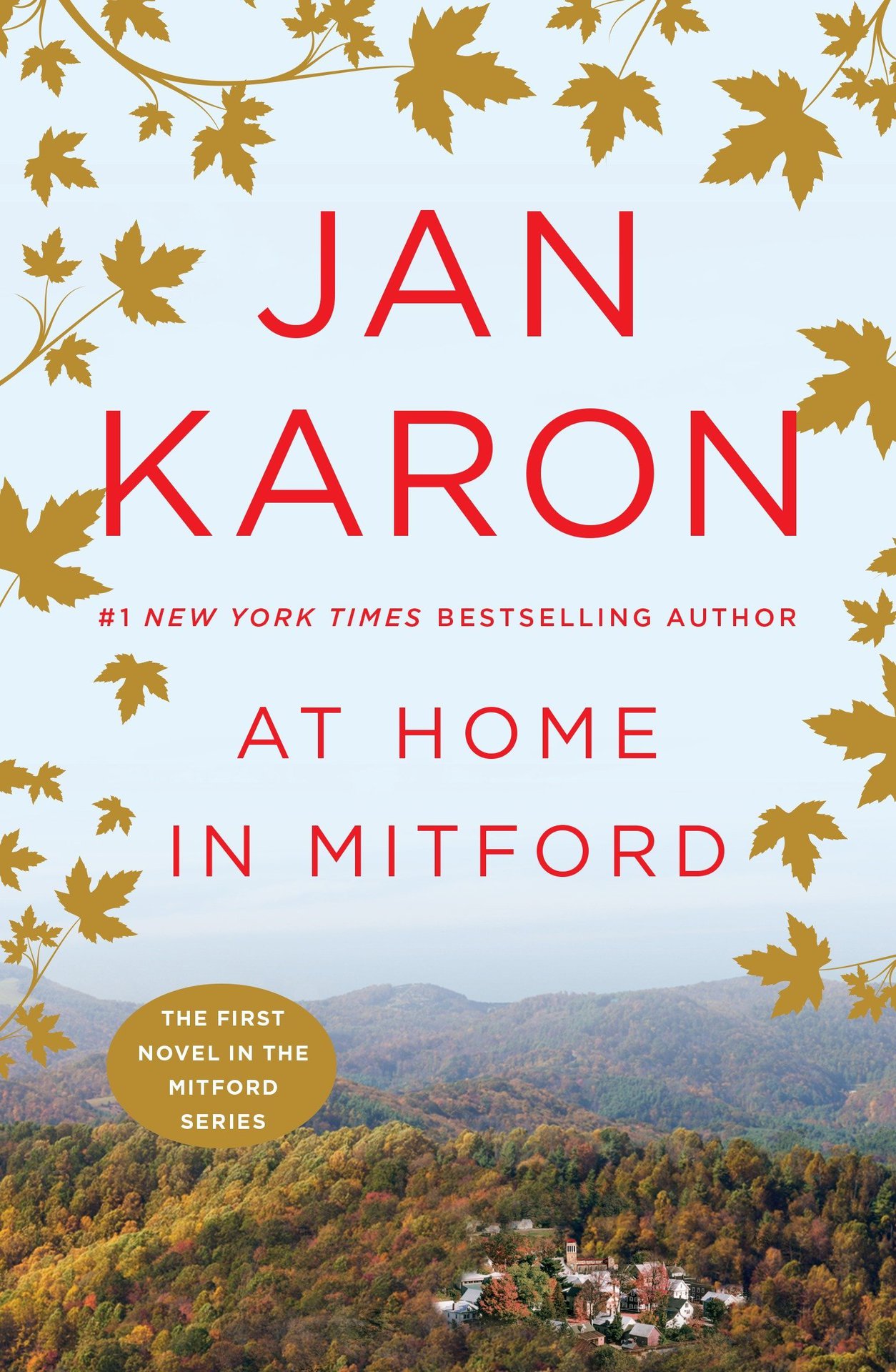 book cover for at home in mitford by jan karon