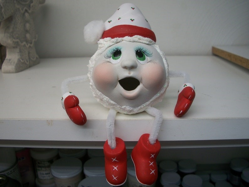 ceramic snowball person decoration