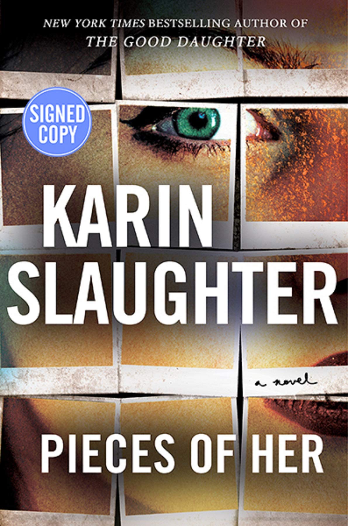 book cover for pieces of her by karin slaughter
