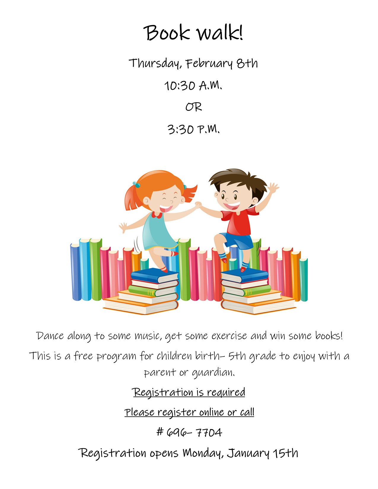 book walk program flyer