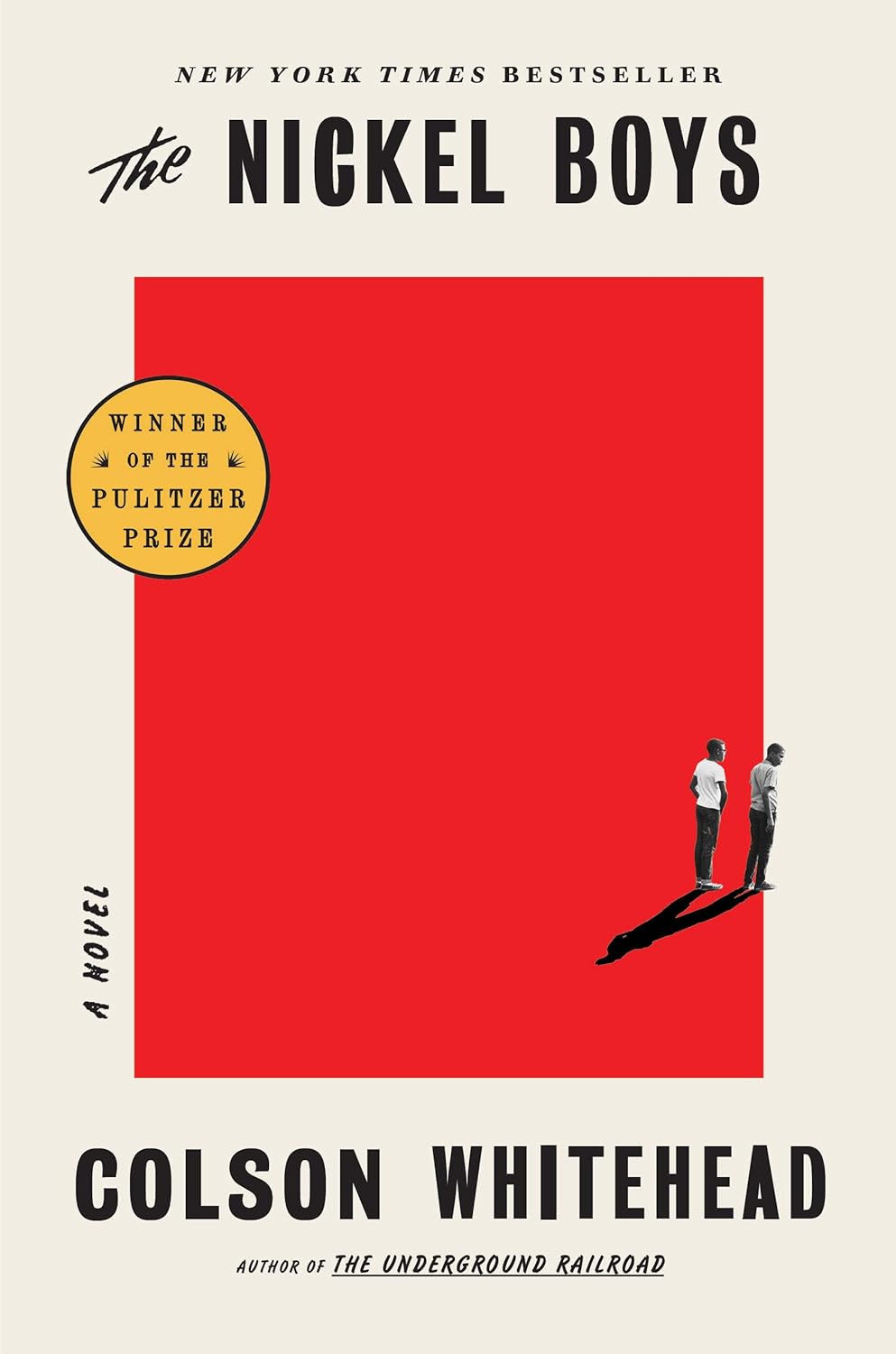 book cover for the nickel boys by colson whitehead