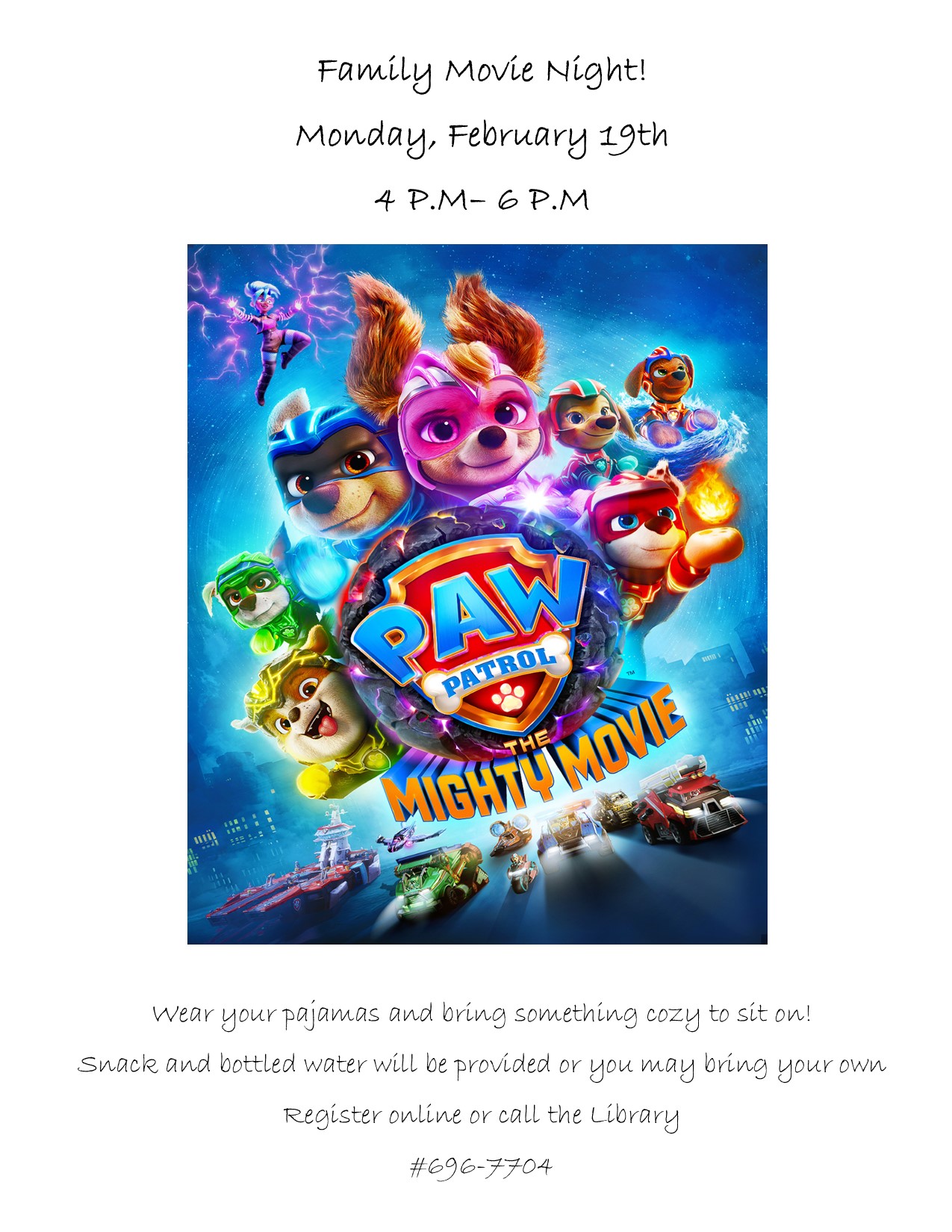 family movie night flyer