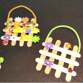 garden gate craft made with craft sticks