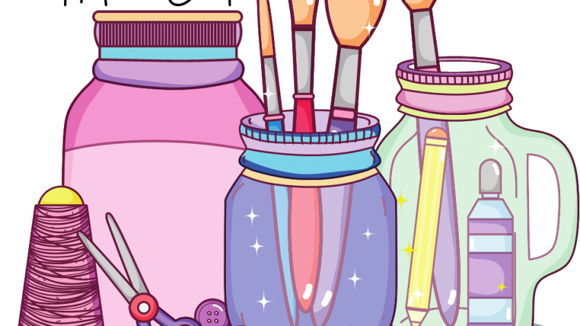 adult craft supplies clip art