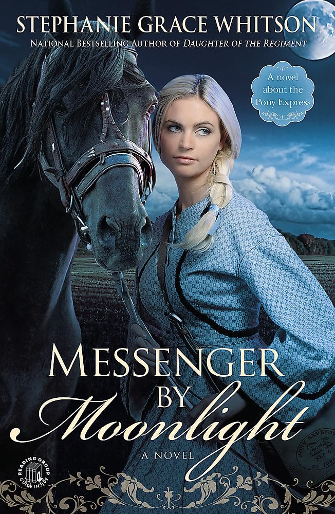 book cover for messenger by moonlight by stephanie grace whitson