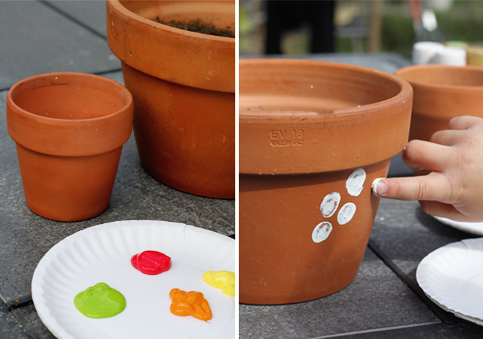 painted ceramic pot craft