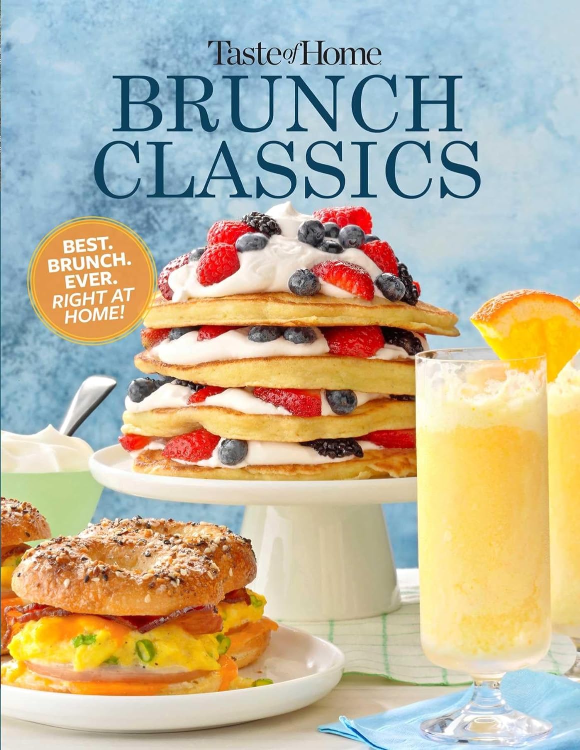 book cover for taste of home brunch classics cookbook
