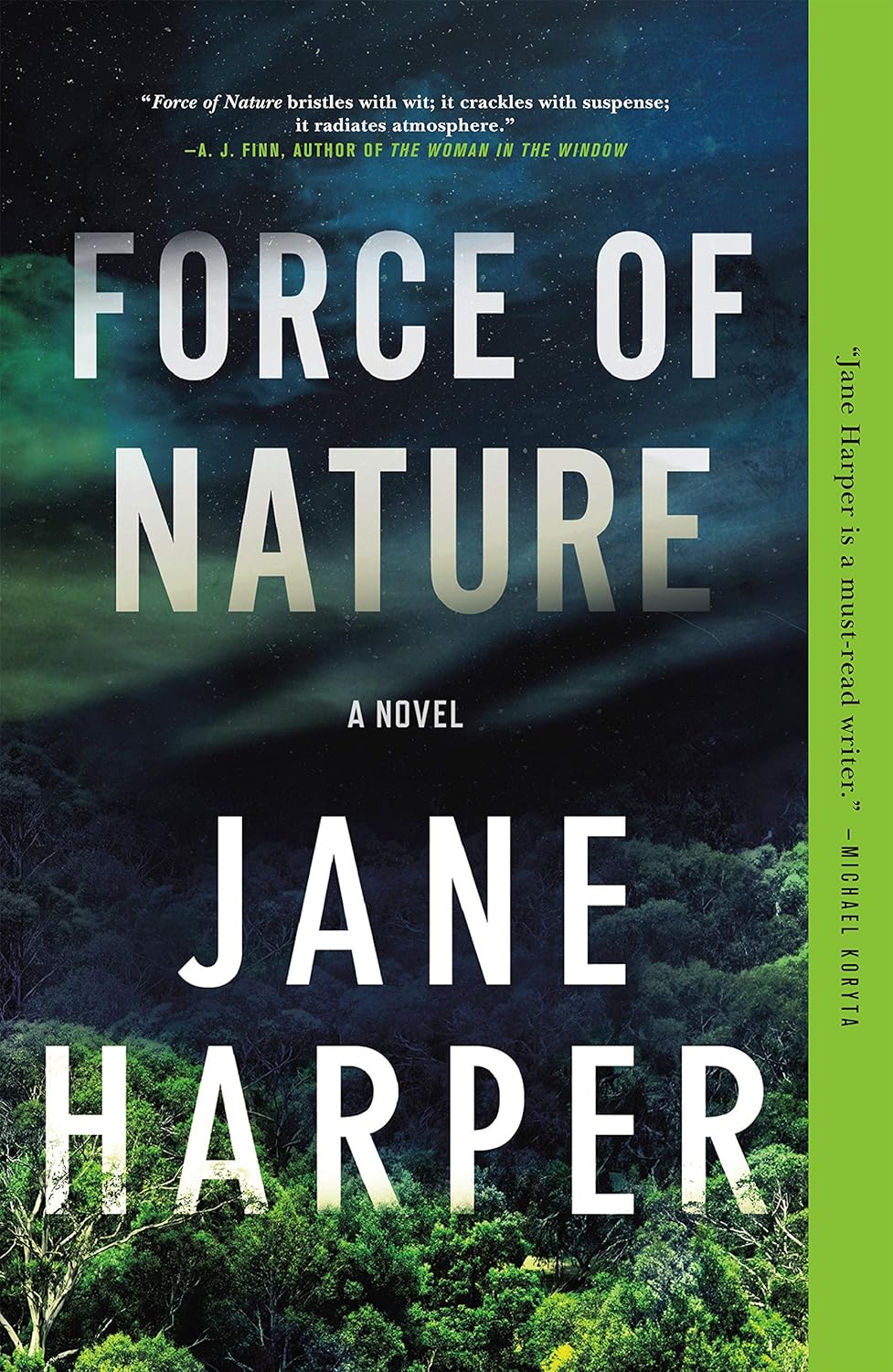 book cover for force of nature by jane harper
