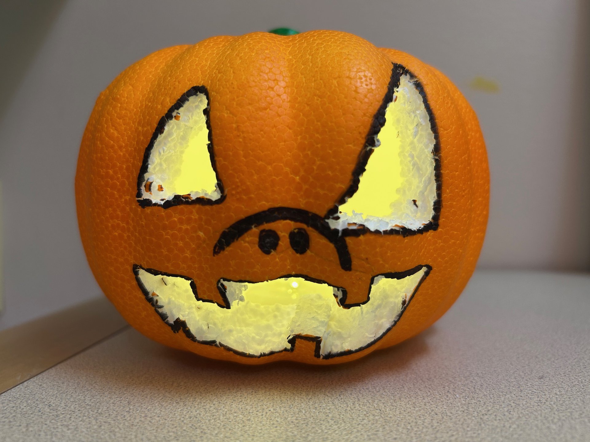 carved jack-o-lantern