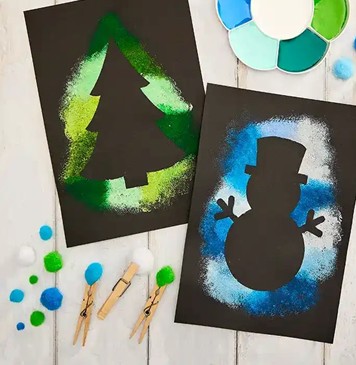 painted silhouette craft