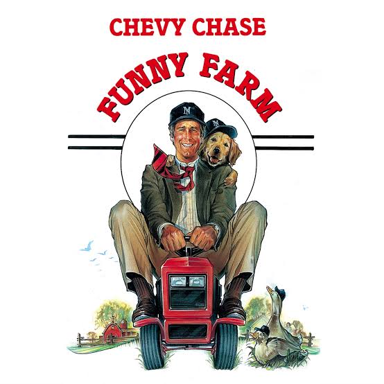 poster for the movie Funny Farm starring Chevy Chase