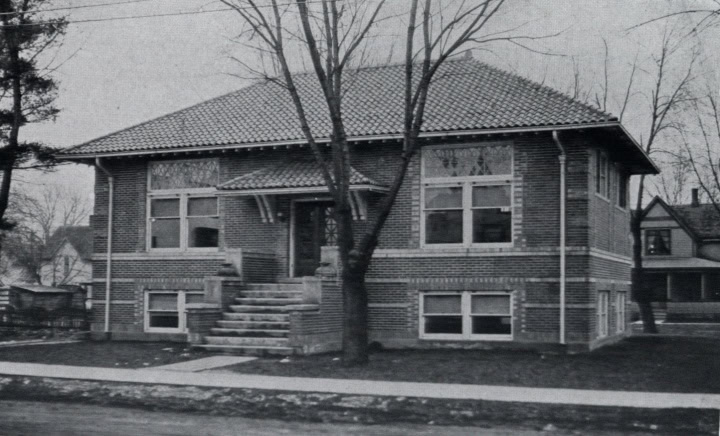 the original Carnegie building for the Lowell Public library, built in 1920