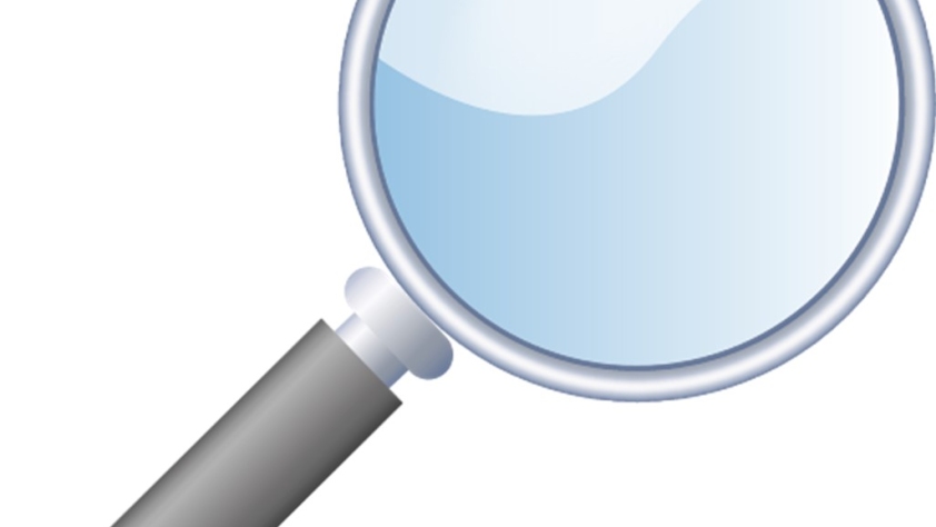 magnifying glass with grey handle