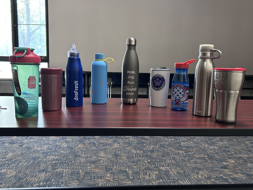 Water Bottles (various) Various designs of beverage holders