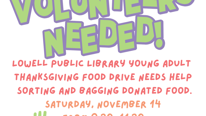 Volunteer flyer for food drive packaging. All info and more are included in the body.