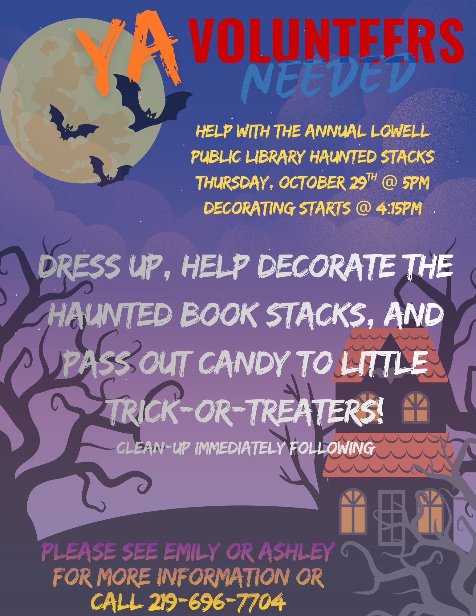 Event flyer, all information posted below.